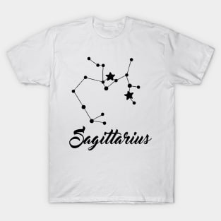 Sagittarius - Black print T-Shirt